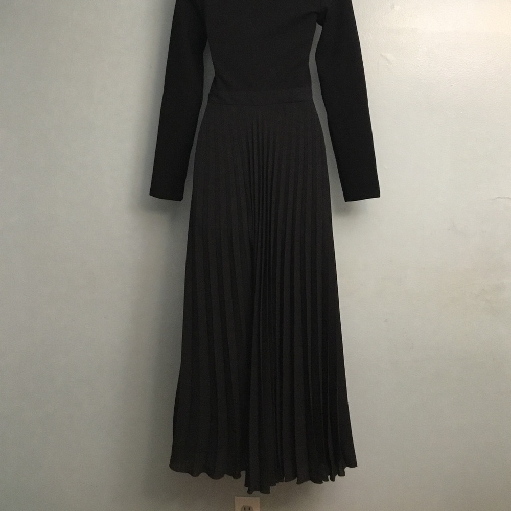Zara Elegant Black Long Sleeve Dress - Picture 9 of 14